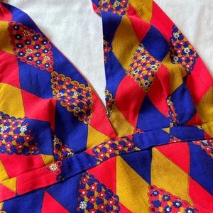 Handmade Vintage Halter Neck Empire Waist Dress 1970's